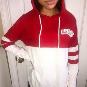 A life guard long sleeve shirt